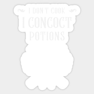 I Concoct Potions Witchcraft Sticker